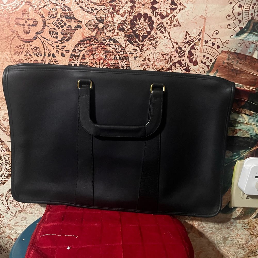 Coach leather briefcase excellent used condition.